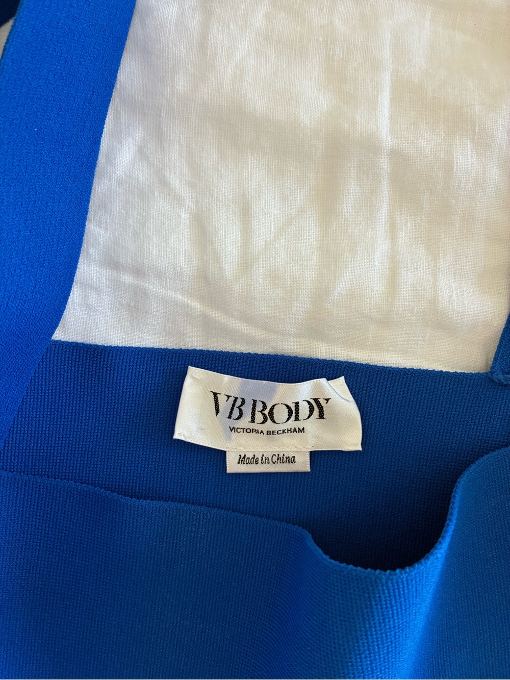 VB Body Blue Bandeau Crop Top - Picture 4 of 6